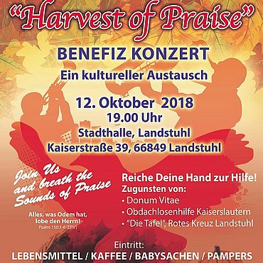 Oktober 2018 und 2019: Konzert der Shabach Church Landstuhl